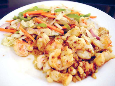 recipe honey walnut shrimps with saut ed vegetables recipe honey walnut shrimps with saut ed vegetables