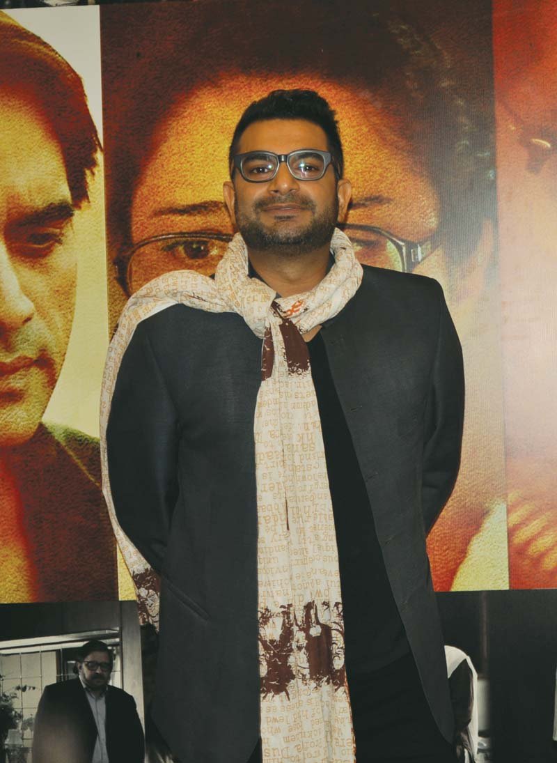 khoosat who plays the lead and has directed manto pictured at the film s preview launch photos publicity