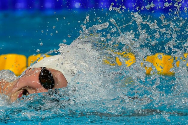 us swimmer katie ledecky competes in the preliminary heats of the women 039 s 800m freestyle at the world championships in kazan on august 7 photo afp us swimmer katie ledecky competes in the preliminary heats of the women 039 s 800m freestyle at the world championships in kazan on august 7 photo afp