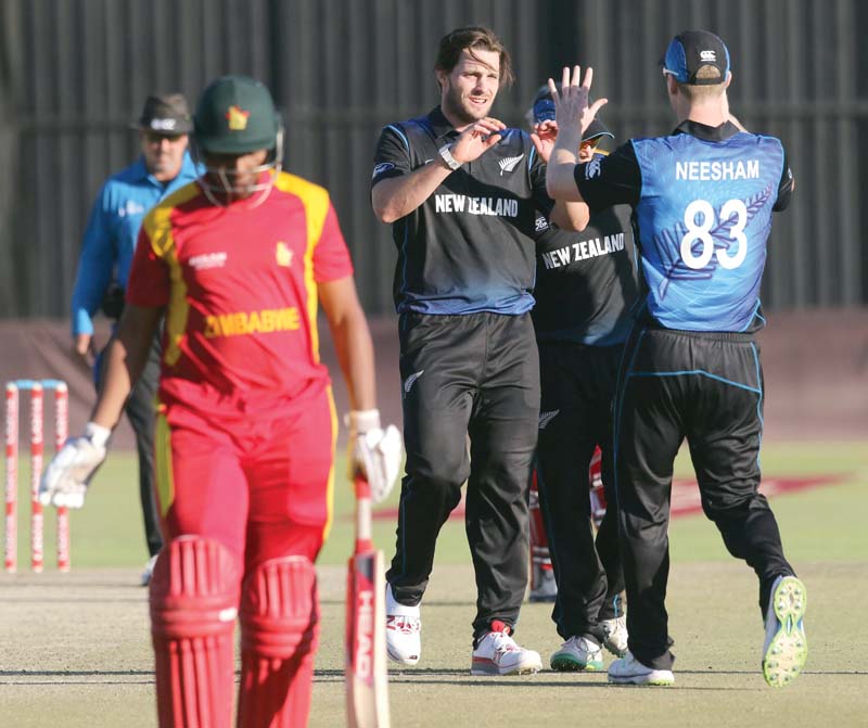the two teams will meet again at harare sports club on sunday for a one off t20i photo afp