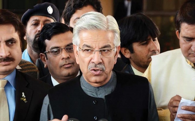 defence minister khuwaja asif photo file