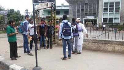 blindfolded muslim man in india asks strangers for hugs