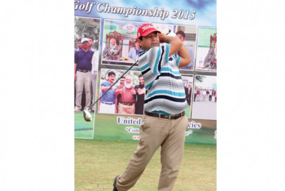 unassailable munir lifts cns open golf trophy unassailable munir lifts cns open golf trophy