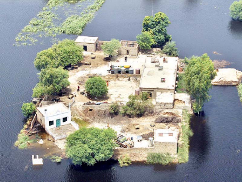 an aerial view of marooned houses photo app