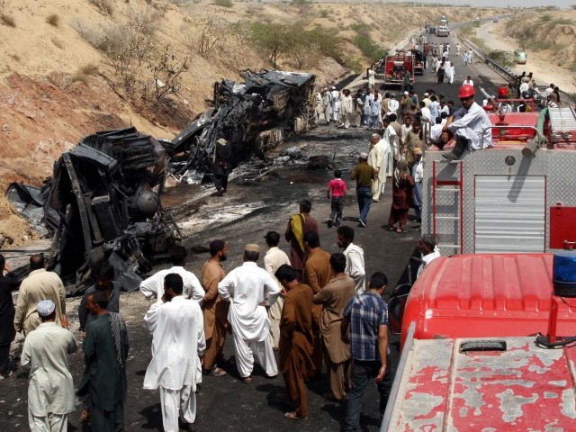 a file photo of an accident in balochistan photo ppi