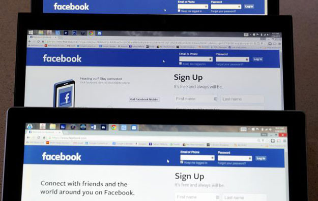 computer screens display the facebook sign in screen in this photo illustration taken in golden colorado july 28 2015 photo reuters