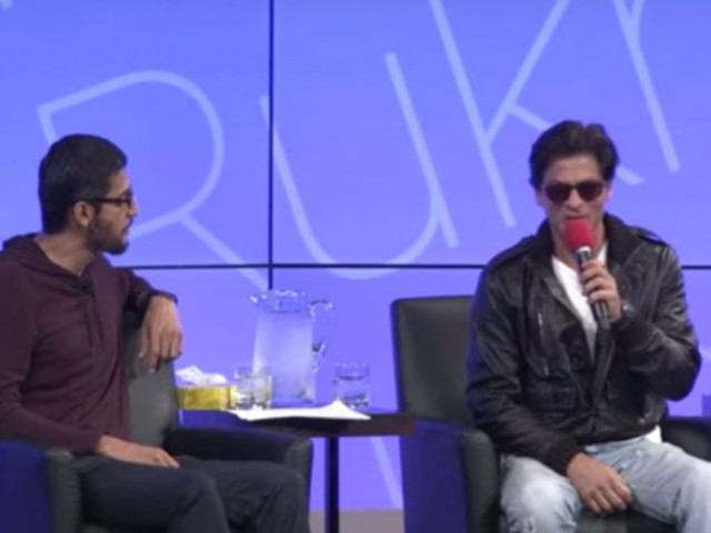 srk in conversation with sundar pichai at google headquarters in california oct 2014 photo ndtv srk in conversation with sundar pichai at google headquarters in california oct 2014 photo ndtv