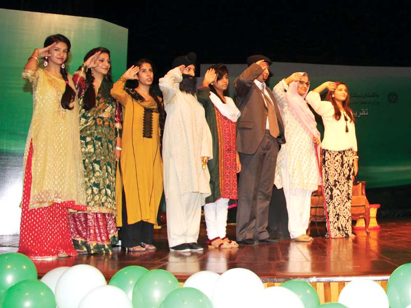 folk artists present national songs children perform skits at the pnca auditorium photo express