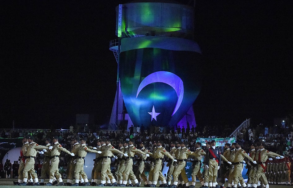 pakistani army cadets march during a ceremony marking pakistan 039 s independence day in quetta on late august 13 2015 pakistan on august 14 celebrated its 68th anniversary of the country 039 s independence from british rule photo afp