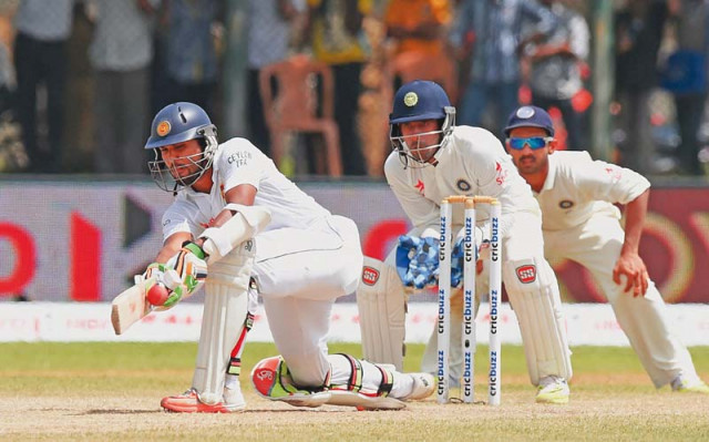 chandimal s knock means sri lanka set india a defendable target of 176 after at one point being in serious danger of losing by an innings photo afp chandimal s knock means sri lanka set india a defendable target of 176 after at one point being in serious danger of losing by an innings photo afp