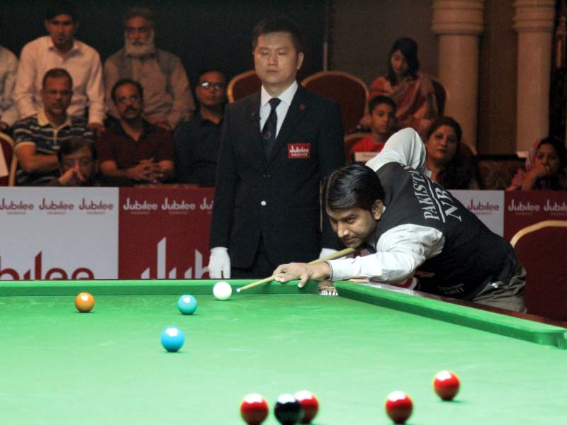 asjad and shahid were leading the deciding frame but eventually surrendered the title to malaysia photo ayesha saleem express