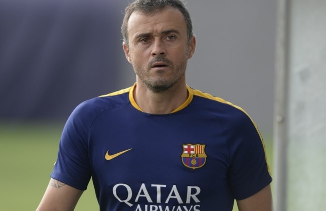 barcelona 039 s coach luis enrique looks on during a training session at the sports center fc barcelona joan gamper in sant joan despi near barcelona on august 16 2015 photo afp