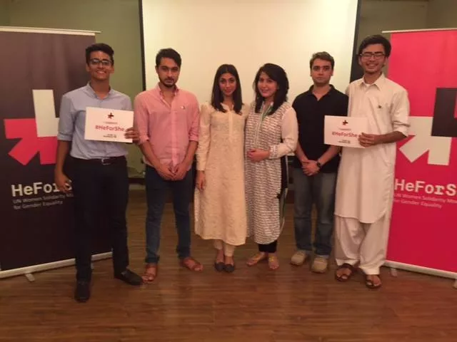 volunteers posing after the meeting the heforshe community meeting on sunday august 16 2015 at mad school photo courtesy heforshe facebook page volunteers posing after the meeting the heforshe community meeting on sunday august 16 2015 at mad school photo courtesy heforshe facebook page