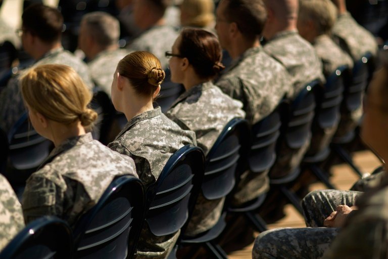 women make up about 15 of the us army personnel photo afp