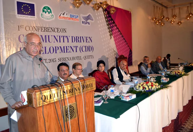 chief minister dr abdul malik addressing to the first conference of community driven development photo online chief minister dr abdul malik addressing to the first conference of community driven development photo online