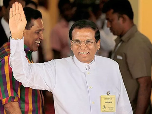 a file photo of sri lankan president maithripala sirisena photo courtesy nri tribune a file photo of sri lankan president maithripala sirisena photo courtesy nri tribune