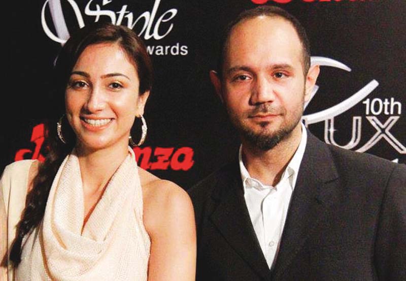 anoushey and faizan at the 10th lux style awards photo file