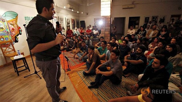 pakistani comedians face harsh blasphemy laws and a barrage of death threats if their jokes offend the wrong person photo reuters pakistani comedians face harsh blasphemy laws and a barrage of death threats if their jokes offend the wrong person photo reuters