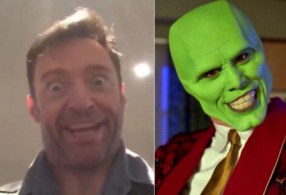 watch hugh jackman s dubsmash to the mask jim carrey responds as wolverine