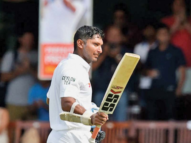 kumar sangakkara who was dismissed for 32 in the first innings acknowledges the supporters as he plays his last test before retiring photo afp kumar sangakkara who was dismissed for 32 in the first innings acknowledges the supporters as he plays his last test before retiring photo afp