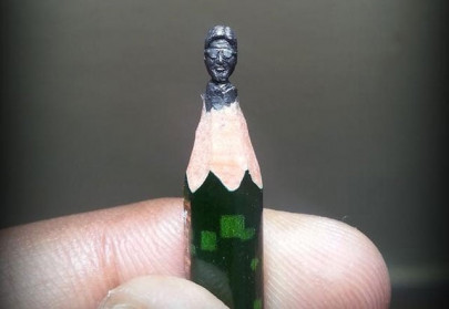 artist carves big b s sculpture on pencil lead artist carves big b s sculpture on pencil lead