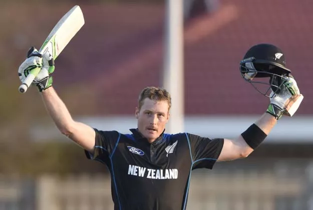 martin guptill of new zealand celebrates his innings of 103 not out during the second one day international cricket match between south africa and new zealand at senwes park cricket ground in potchefstroom on august 23 2015 photo afp martin guptill of new zealand celebrates his innings of 103 not out during the second one day international cricket match between south africa and new zealand at senwes park cricket ground in potchefstroom on august 23 2015 photo afp