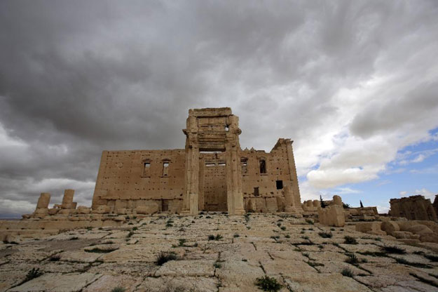 the sanctuary of baal pictured in the ancient oasis city of palmyra in march 2014 photo afp