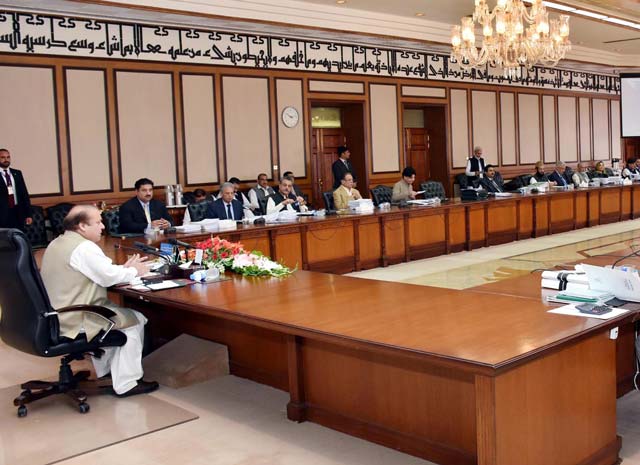 prime minister nawaz sharif chairing the meeting of the federal cabinet at pm office photo pid