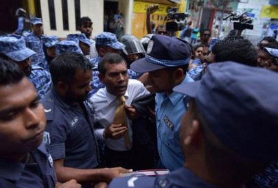maldives ex president nasheed back in jail party
