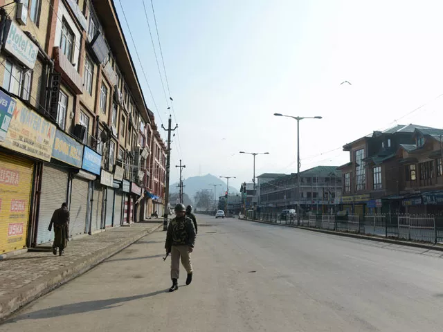 a shutdown observed in indian kashmir photo courtesy radio pakistan a shutdown observed in indian kashmir photo courtesy radio pakistan