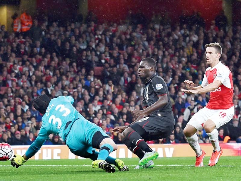 after an error strewn league debut petr cech provided a timely reminder of his undoubted class with some stunning saves as he marshalled a nervous arsenal to a goalless draw against liverpool on monday photo afp