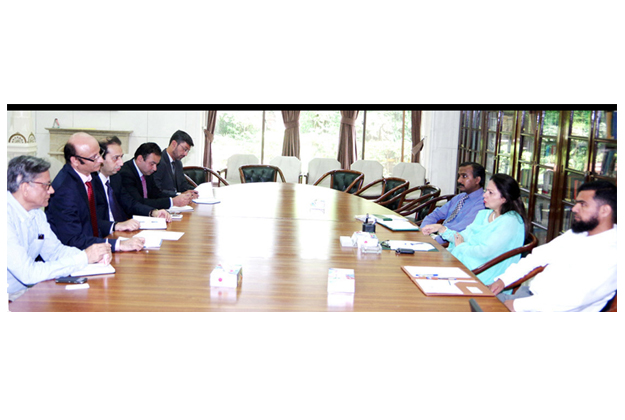 these views were expressed by finance minister ayesha ghaus pasha at a meeting of the asian development bank photo nni