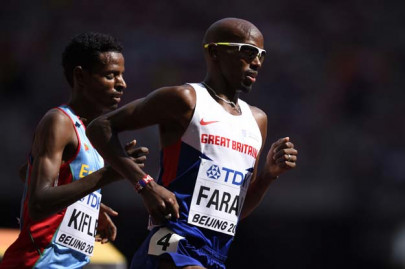 farah stumbles into 5 000m final farah stumbles into 5 000m final