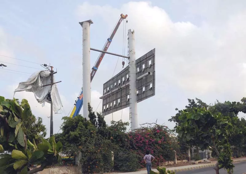 the supreme court had ordered the removal of billboards from footpaths earlier but its direction was not followed photo file the supreme court had ordered the removal of billboards from footpaths earlier but its direction was not followed photo file