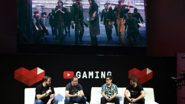 a panel discusses youtube 039 s venture into game streaming called quot youtube gaming quot at the electronic entertainment expo known as e3 in los angeles california on june 17 2015 photo afp