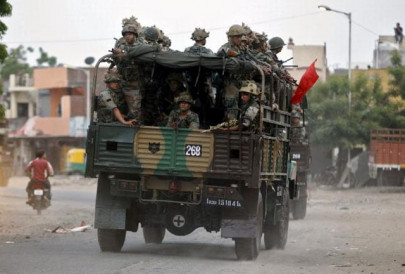 india deploys army to stop caste related violence in gujarat