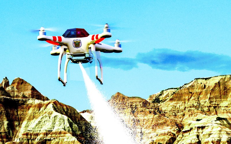north dakota permits police taser drones
