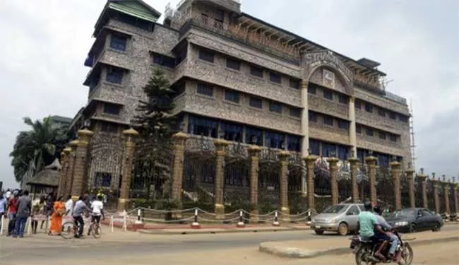 a general view shows the ikotun headquaters of synagogue church of all nations scoan in lagos photo afp a general view shows the ikotun headquaters of synagogue church of all nations scoan in lagos photo afp
