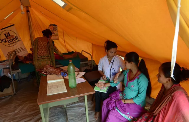 more than 30 000 women have given birth in the worst hit districts since the disaster photo afp