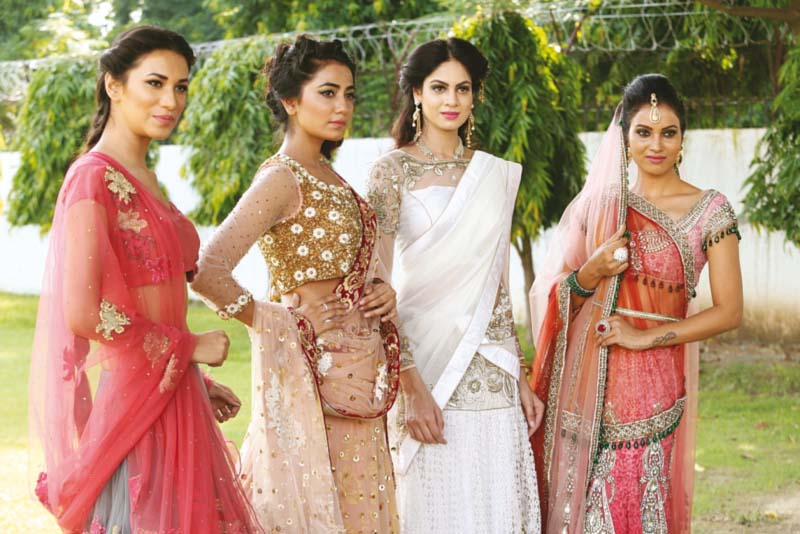 models strike a pose at the event s press conference held at the pakistan high commission in new delhi photos publicity