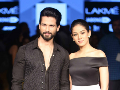 hand in hand shahid and mira walk the runway at lfw 2015 hand in hand shahid and mira walk the runway at lfw 2015