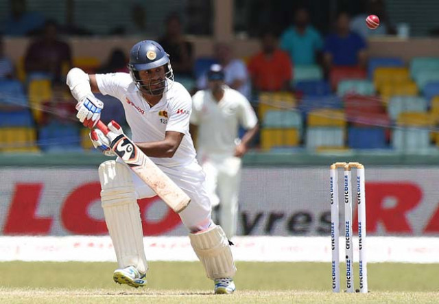 sri lankan cricketer dimuth karunaratne plays a shot during the third day of their third and final test cricket match between sri lanka and india at the sinhalese sports club ssc in colombo on august 30 2015 photo afp sri lankan cricketer dimuth karunaratne plays a shot during the third day of their third and final test cricket match between sri lanka and india at the sinhalese sports club ssc in colombo on august 30 2015 photo afp