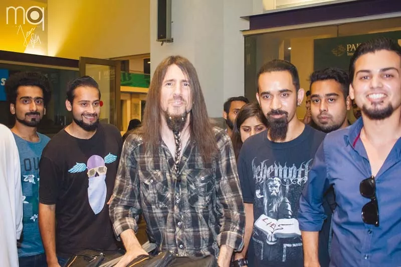 bumblefoot came to islamabad to conduct a number of music workshops and play a few live gigs photo publicity bumblefoot came to islamabad to conduct a number of music workshops and play a few live gigs photo publicity