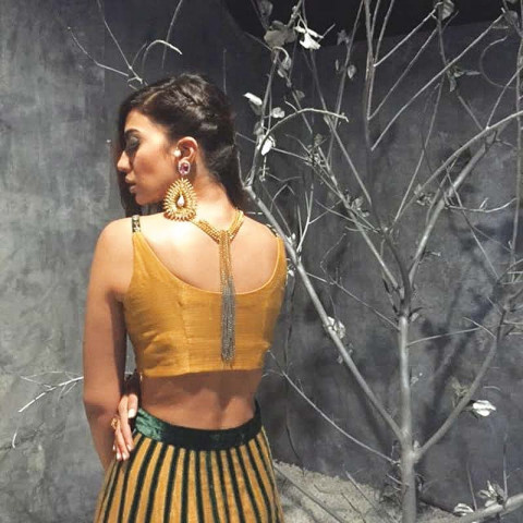 the collection currently includes statement necklaces headgear earrings and hand harnesses photo publicity the collection currently includes statement necklaces headgear earrings and hand harnesses photo publicity