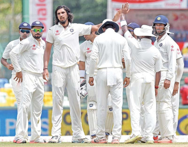 ishant sharma claimed his seventh career five wicket haul to give india a significant 111 run first innings lead photo afp ishant sharma claimed his seventh career five wicket haul to give india a significant 111 run first innings lead photo afp