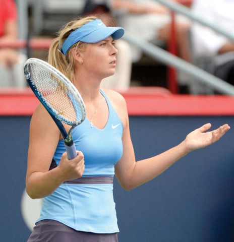 sharapova had not played a match since losing to serena in a wimbledon semi final last month because of the injury photo reuters sharapova had not played a match since losing to serena in a wimbledon semi final last month because of the injury photo reuters
