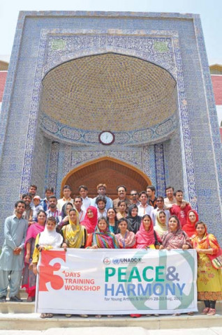 the three day workshop encouraged participants to explore how art and culture can be used to promote harmony photo express the three day workshop encouraged participants to explore how art and culture can be used to promote harmony photo express