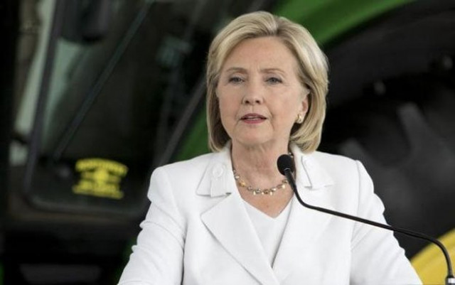 democratic presidential candidate hillary clinton speaks during a press conference after talking about her strategy for rural america during a campaign stop at the ffa enrichment center at des moines area community college in ankeny iowa august 26 2015 p0hoto reuters