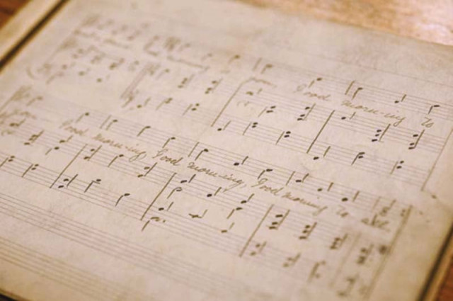 the manuscript was found in a sketch book belonging to louisville native mildred hill photo reuters the manuscript was found in a sketch book belonging to louisville native mildred hill photo reuters