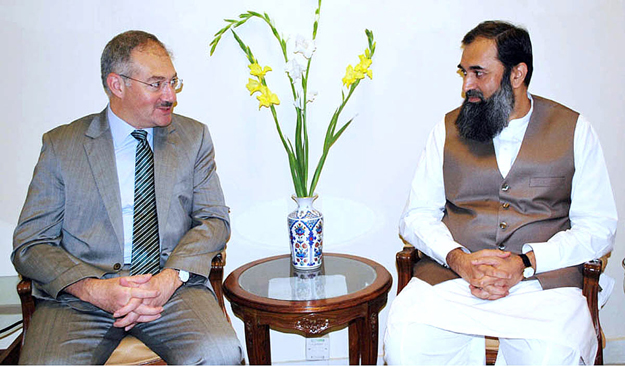 turkish ambassador babur girgin met minister of state for federal education and professional training balighur rehman is islamabad and discussed bilateral cooperation in the education sector photo app